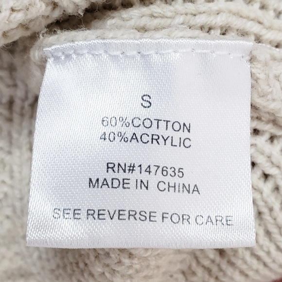 Romeo & Juliet Lace Up V Neck Sweater Small - Picture 8 of 9